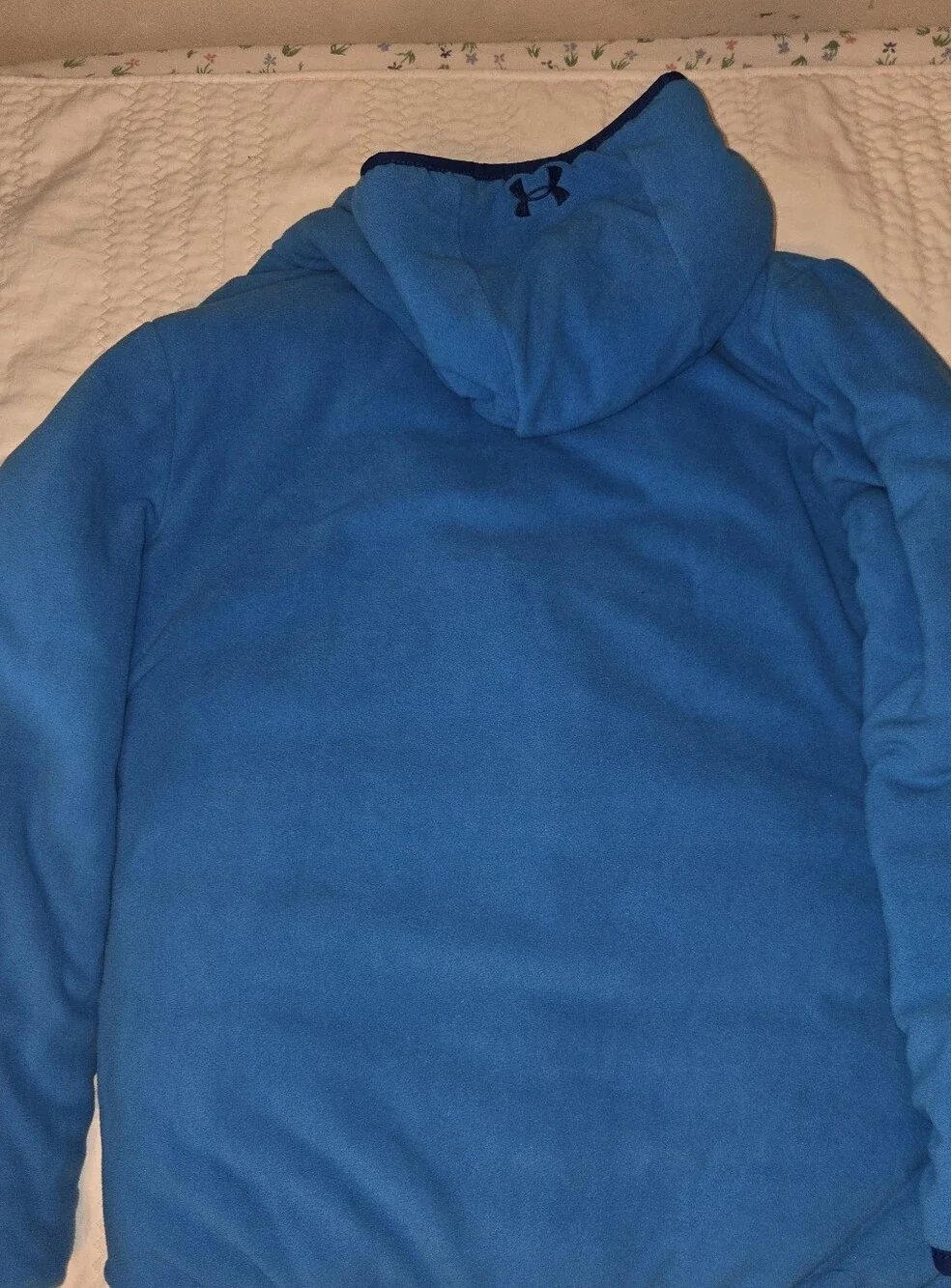 Under Armour Kids Blue Hooded Quilted Puffer Jacket